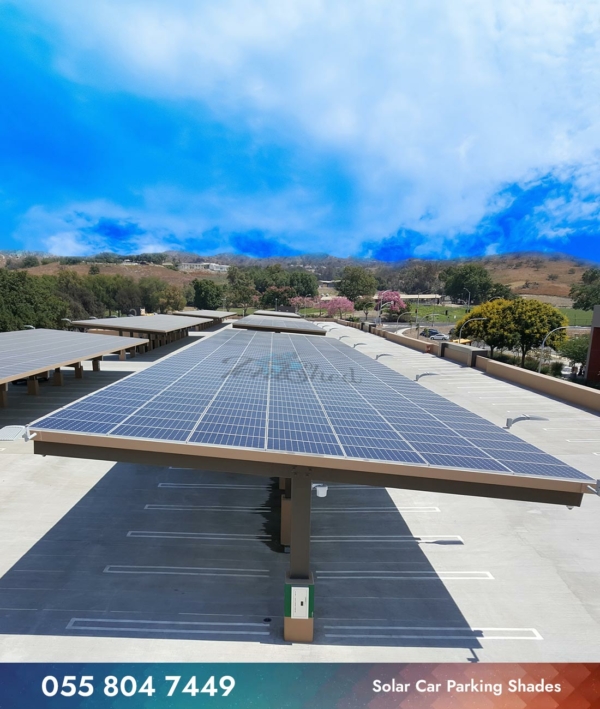 car park shade made with solar