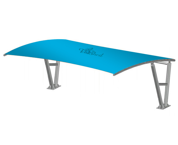 Double Pole Arch Car Parking Shade