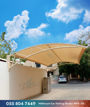 wall top wall mounted car parking shade