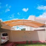 PVC water proof wall mounted car parking shade