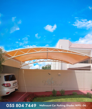 PVC water proof wall mounted car parking shade
