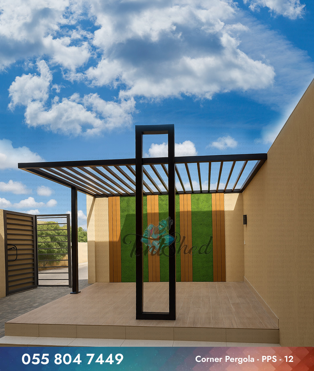 Corner Pergola Designs in UAE