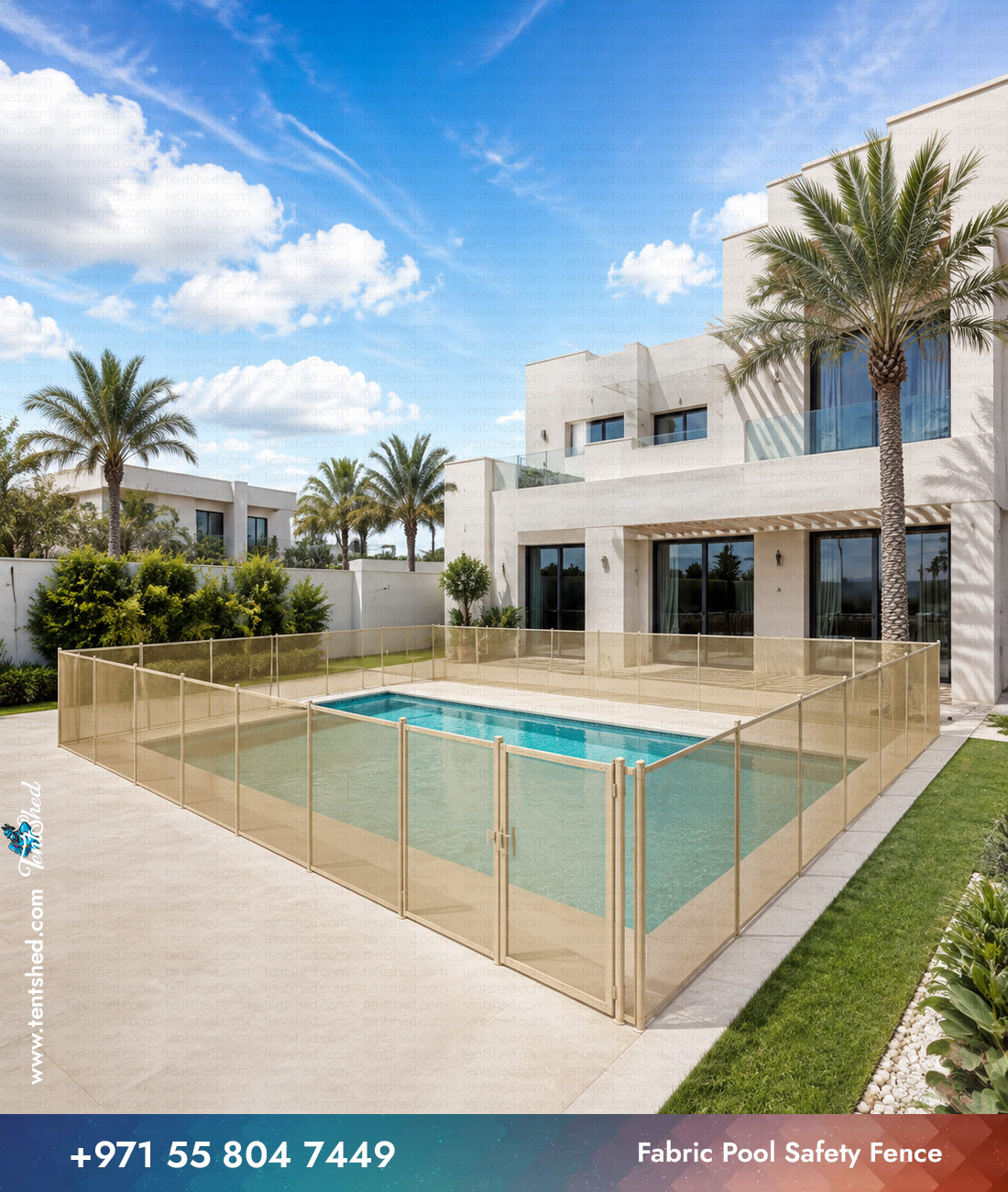 Fabric Pool Safety Fence