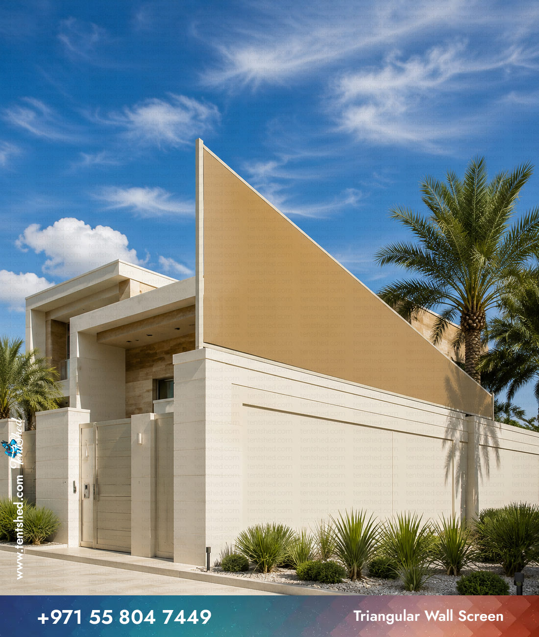 Triangular Wall Screen
