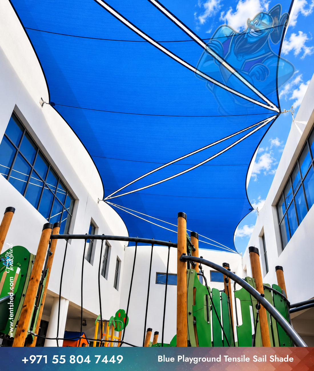 Blue Playground Tensile Sail Shade