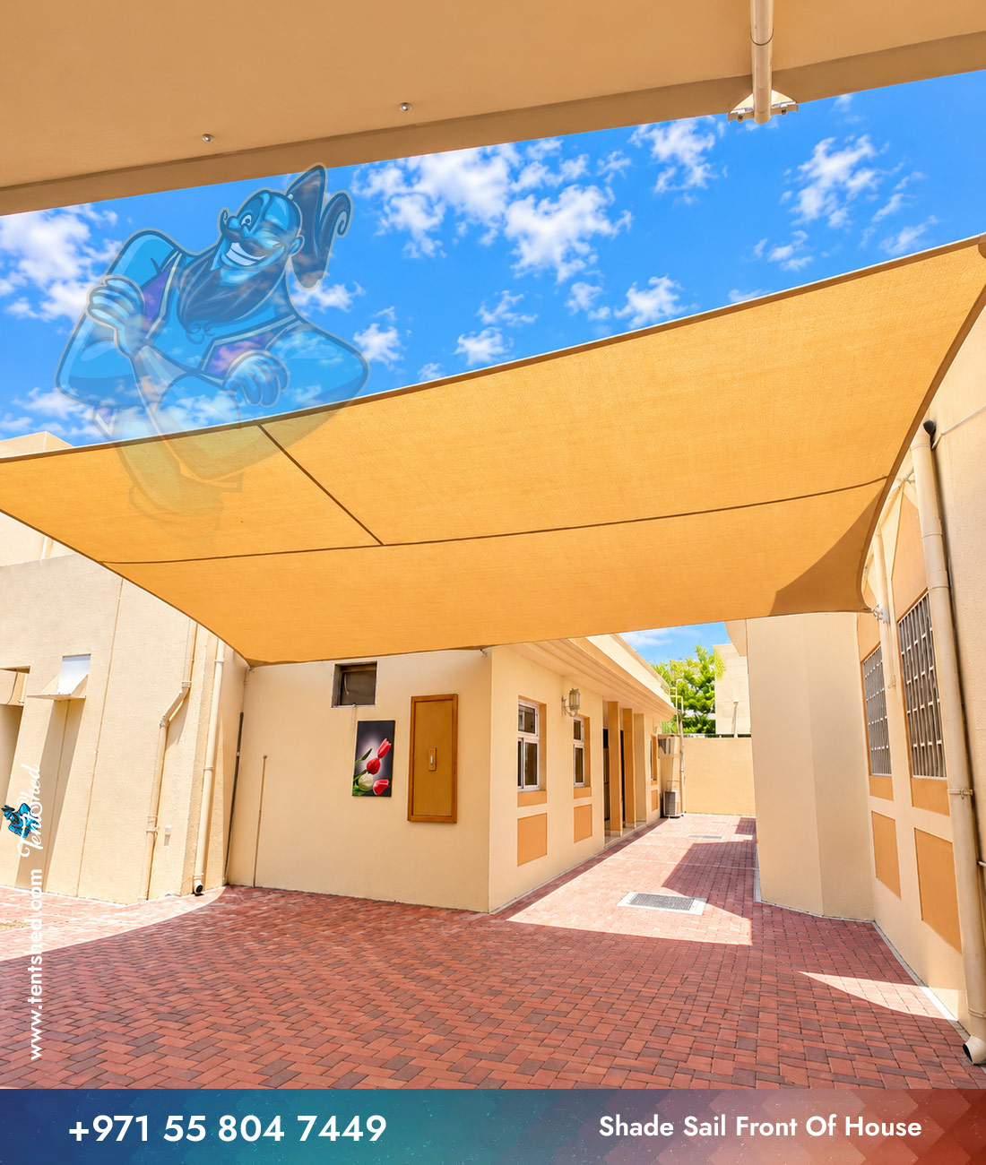Shade Sail Front Of House